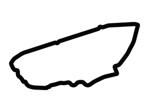 Le Mans Circuit de la Sarthe with Chicanes Decal
