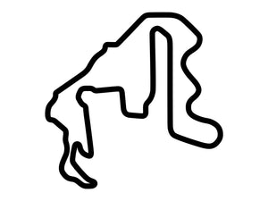 Thunderhill Raceway Park 5 Mile Course with Bypass Decal