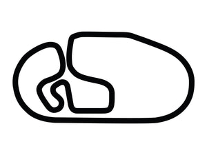 Charlotte Motor Speedway Road Course with Chicanes Decal