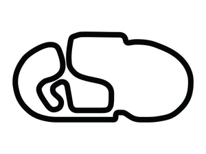 Charlotte Motor Speedway Roval Course Decal with Chicanes