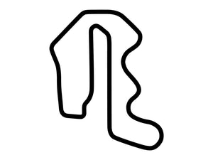Thunderhill Raceway Park 3 Mile Course with Bypass Decal