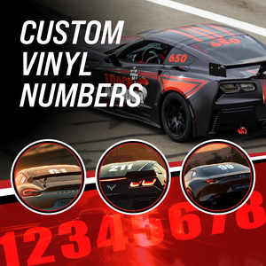 REMOVABLE CUSTOM TRACK DAY NUMBERS